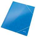 Desky s chlopněmi a gumičkou Leitz WOW - A4, modré, 1 ks
