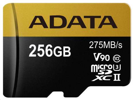 ADATA Micro SDXC Premier One 256GB UHS-I U3 + SD adaptér