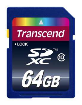 TRANSCEND SDXC Class 10, 64GB (Premium)