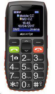 Aligator A440 Senior černo-oranžový + Stolní nabíječka