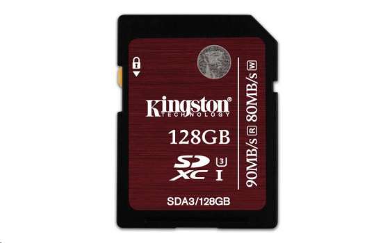 Kingston 128GB SecureDigital (SDHC) UHS-I Memory C