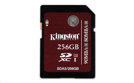 Kingston 256GB SecureDigital (SDHC) UHS-I Memory C