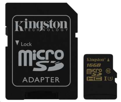 Kingston 16GB Micro SecureDigital (SDHC) Card Gold