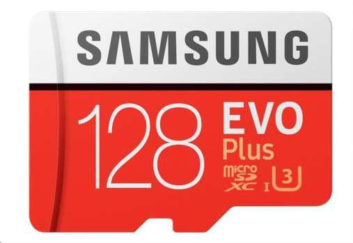 Samsung Micro SDXC EVO Plus 128GB UHS-I U3 + SD ad