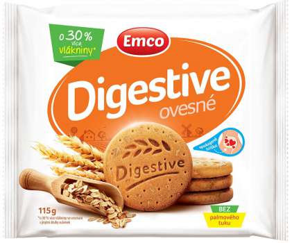 Sušenky Digestive Ovesné, 115 g