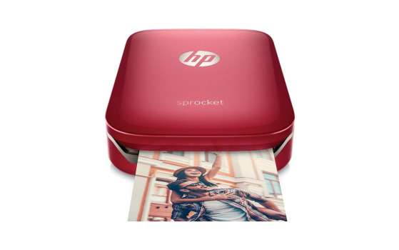 HP Sprocket Photo Printer, červená