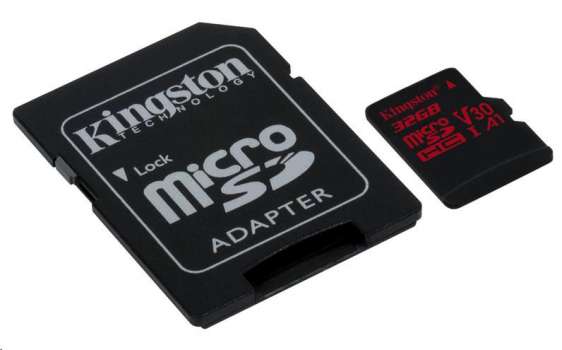 Kingston Micro SDHC Canvas react 32GB 100MB/s UHS-I