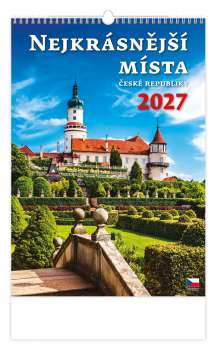 Nástěnný kalendář 2027 Nejkrásnější místa ČR