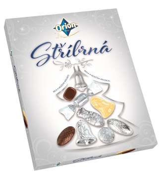 Vánoční kolekce stříbrná Orion - bílo,mléčná, 500g