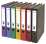 Pákový pořadač Officeo - A4, kartonový, šíře hřbetu 5 cm, mramor, fialový hřbet