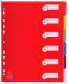 Plastový rozlišovač Exacompta MAXI - A4+, barevný, 6 listů