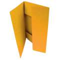 Prešpánové desky se třemi chlopněmi HIT Office - A4, žluté, 20 ks