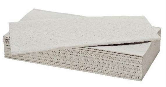 Skládané papírové ručníky Q-Connect - dvouvrstvé, bílý recykl, 250 ks