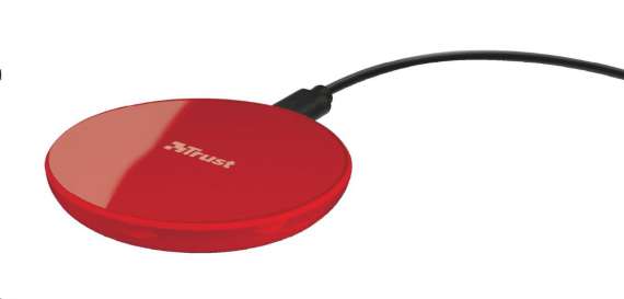 Trust Nabíječka Primo10 Fast Wireless Charger for smartphones - red