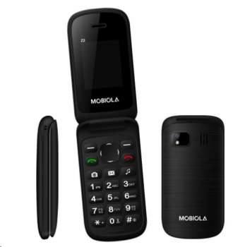 Mobiola Z2, Dual SIM, Flip phone, černá