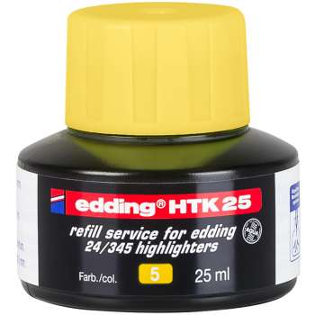 Náhradní inkoust pro zvýrazňovač Edding - HTK 25, žlutý