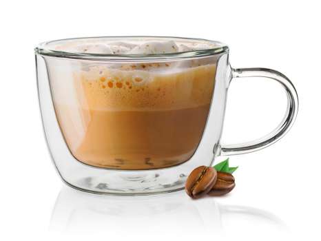 Skleněný hrnek na cappuccino - 300 ml, dvojité sklo