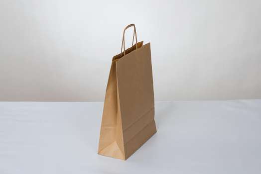 Dárková taška - 24,0 x 32,0 x 10,0 cm, přírodní, 1 ks