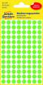 Kulaté etikety Avery Zweckform - neon zelené, průměr 8 mm, 416 ks