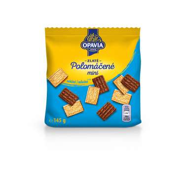 Sušenky Opavia Zlaté - Polomáčené mini, mléčné, 145 g