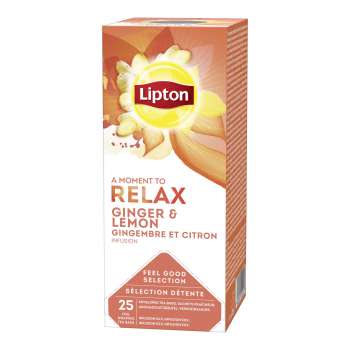 Bylinný čaj Lipton Relax - zázvor a citron 25x 1,6 g