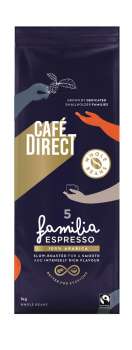 Zrnková káva Café Direct - Arabica Espresso, Fairtrade, 1 kg
