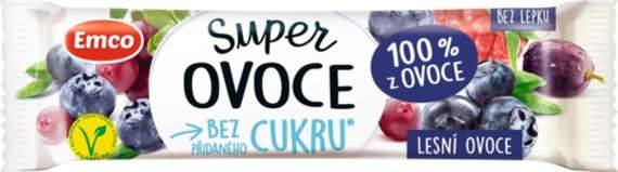 Tyčinka Emco Super ovoce - lesní ovoce, 30 g