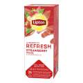 Ovocný čaj Lipton Refresh - jahody, 25x 1,6 g