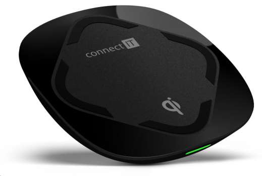 Nabíječka bezdrátová Connect IT Qi CERTIFIED Wireless Fast Charge 10 W - černá