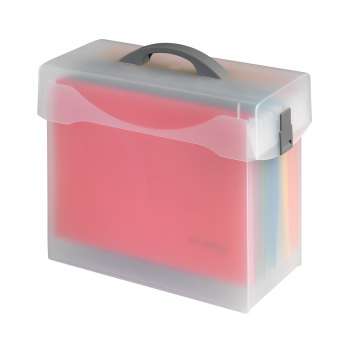 Box na závěsné desky Jalema - transparentní, s držadlem, obsahuje 5 ks desek
