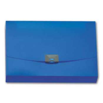 Desky na spisy s klipem Office Depot - A4, hřbet 2,5 cm, modrá  transparentní