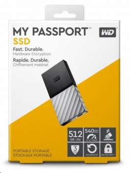 WD My Passport SSD - 512GB (WDBKVX5120PSL-WESN)