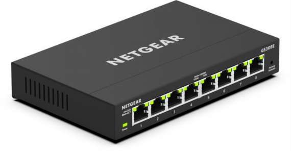 NETGEAR GS308E - 8-port Gigabit Plus Managed Switch