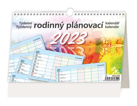 Stolní rodinný plánovací kalendář 2023