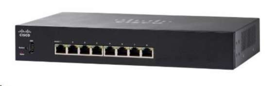 Cisco switch SG250-08, 8x10/100/1000, desktop