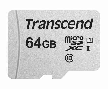 TRANSCEND Micro SDXC 300S 64GB UHS-I U1