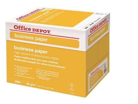 Kancelářský papír Office Depot Business  A4 - 80 g/m2, box 2 500 listů