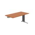 Psací stůl Hobis Flex FS 1600 R - třešeň/kov