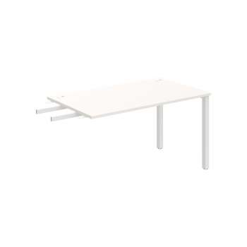 Psací stůl Hobis Uni US 1400 RU - bílá/bílá