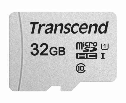 TRANSCEND Micro SDHC 300S 32GB UHS-I U1, s adaptérem