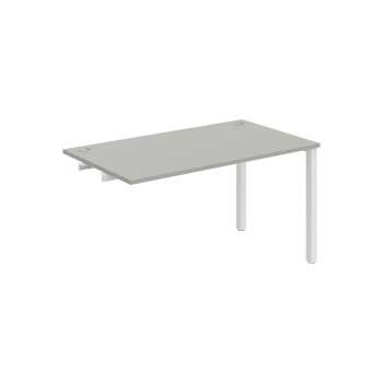 Psací stůl Hobis Uni US 1400 R - šedá/bílá, podélné řetězení