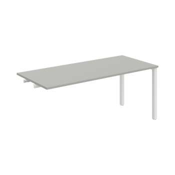 Jednací stůl Hobis Uni UJ 1800 R - šedá/bílá, podélné řetězení