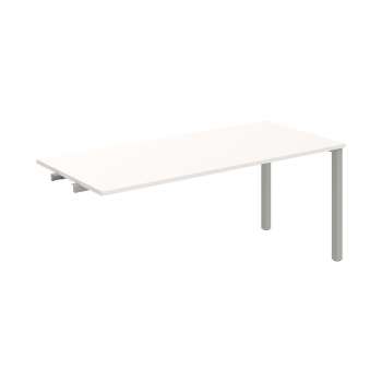 Jednací stůl Hobis Uni UJ 1800 R - bílá/šedá, podélné řetězení