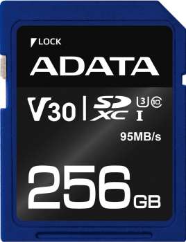 ADATA SDXC Premier Pro 256GB 95MB/s UHS-I U3