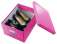 Krabice Click & Store Leitz WOW - A4, růžová