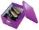 Krabice Click & Store Leitz WOW - A4, purpurová