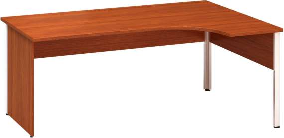 Psací stůl Alfa 100 - ergo, pravý, 180 cm, třešeň