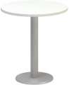Jednací stůl Alfa 400 - 70 cm, bílý/stříbrný