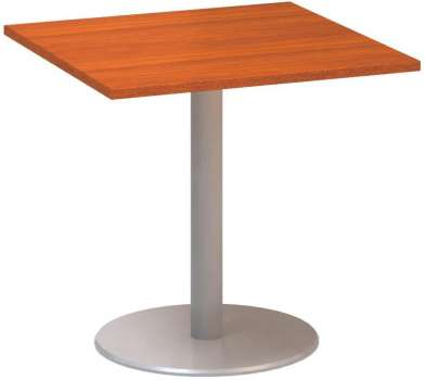 Jednací stůl Alfa 400 - 80 cm, třešeň/stříbrný