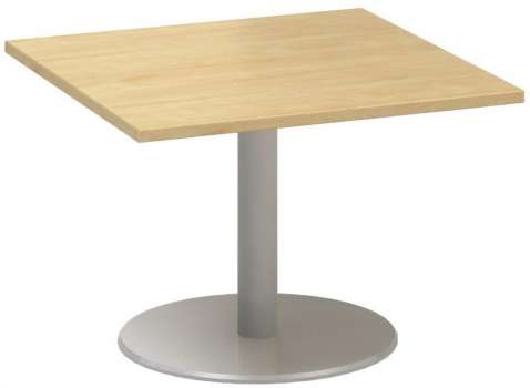Jednací stůl Alfa 400 - 80 cm, nízký, divoká hruška/stříbrný